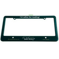 License Plate Frame w/ 4 Holes & Straight Bottom